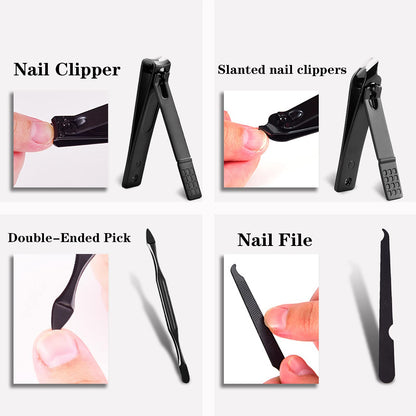 - Professional Manicure Stainless Steel Set | 7 pcs Portable Nail Clippers Set | Pedicure Set -