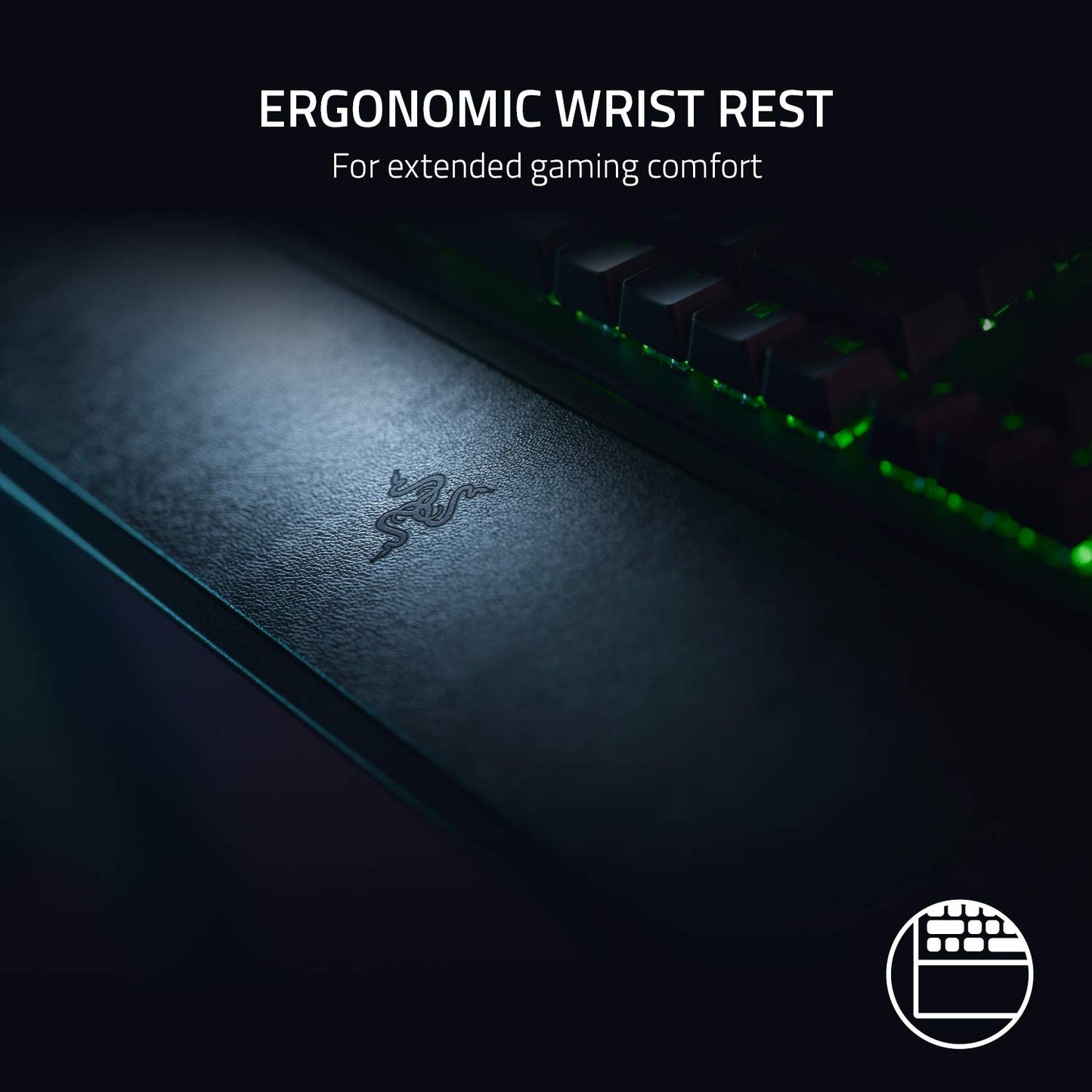 - Razer BlackWidow V3 (Green Switch) | Mechanical Gaming Keyboard | Wrist Rest | Black -