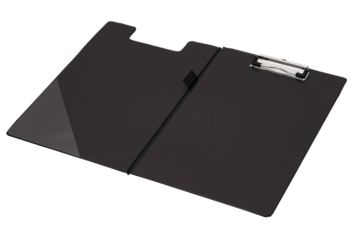 - Q-Connect Foolscap/A4 PVC Fold over Clipboard | Black -