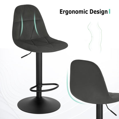 - Lestarain Bar Stool | Single Adjustable & Swivel Breakfast Kitchen Counter Pub Bar Stool -