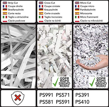 - Duronic Micro Cut Paper Shredder PS410 | Shred 8 Sheet Heavy Duty Electric Shredders -