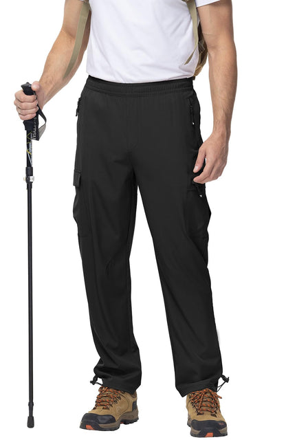 - YSENTO Mens Quick Dry Walking Hiking Trousers Outdoor Lightweight Breathable Trekking Work Trousers with Zip Pockets