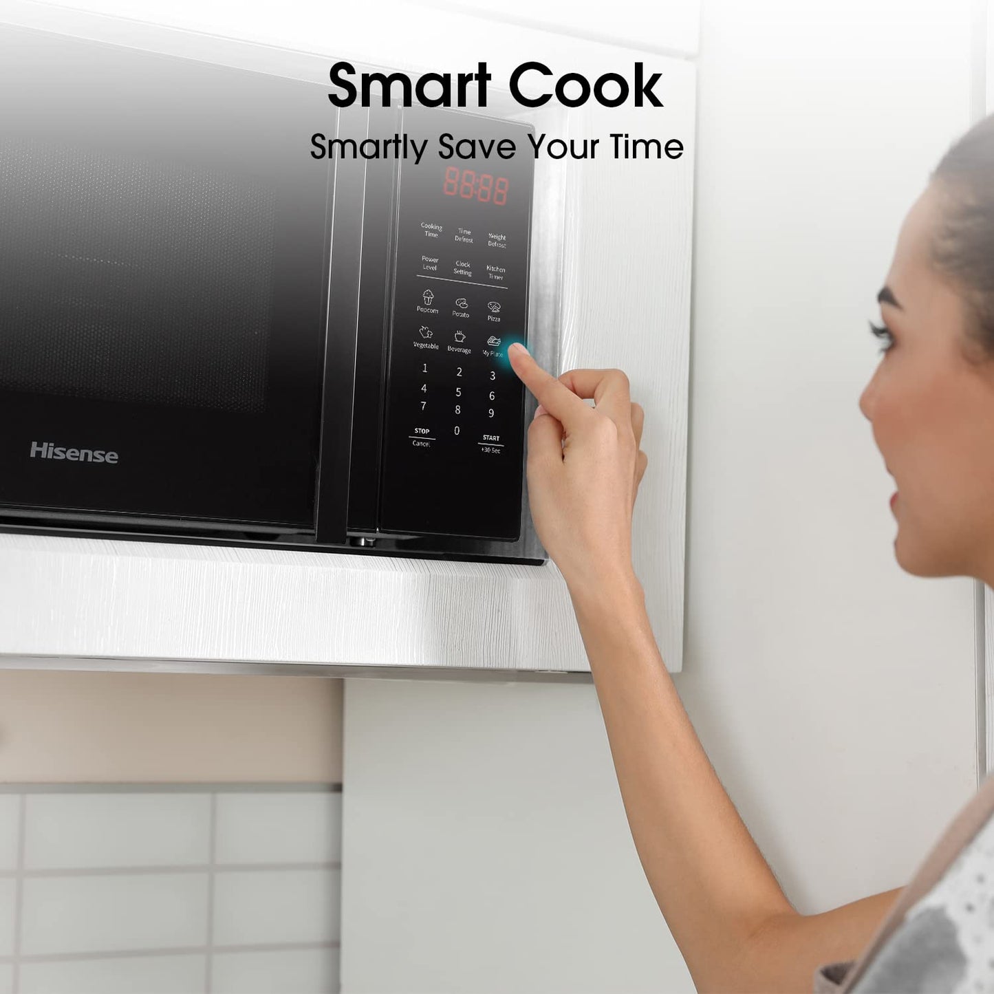 - Hisense H25MOBS7HUK | 25 Litre electronic Microwave | Auto Defrost | Digital Display -