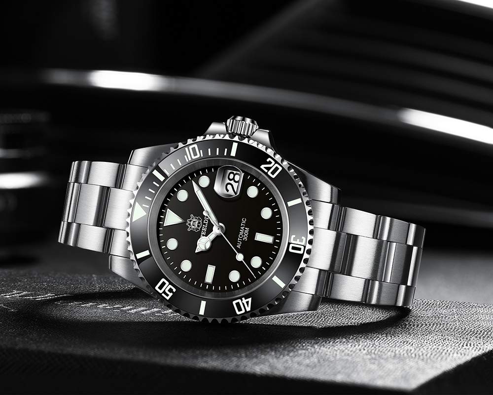 - STEELDIVE SD1953 | Men's Automatic Diver Watch | 300m Water Resistance -
