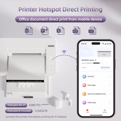 - Pantum BP2309W Wireless Laser Printer | WIFI& USB | 20ppm -