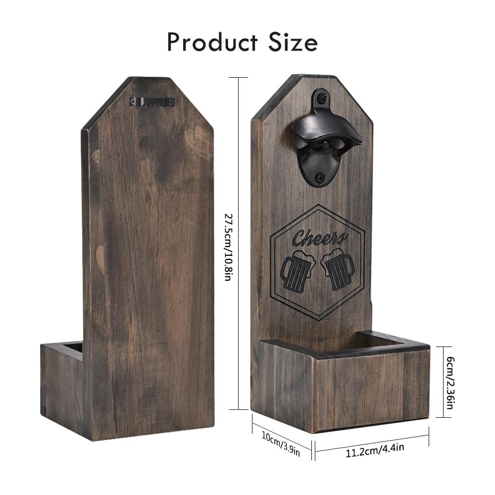 - Unique Christmas Birthday Gifts for Men, Beer Bottle Opener Wall Mounted, Beer Gifts for Men -