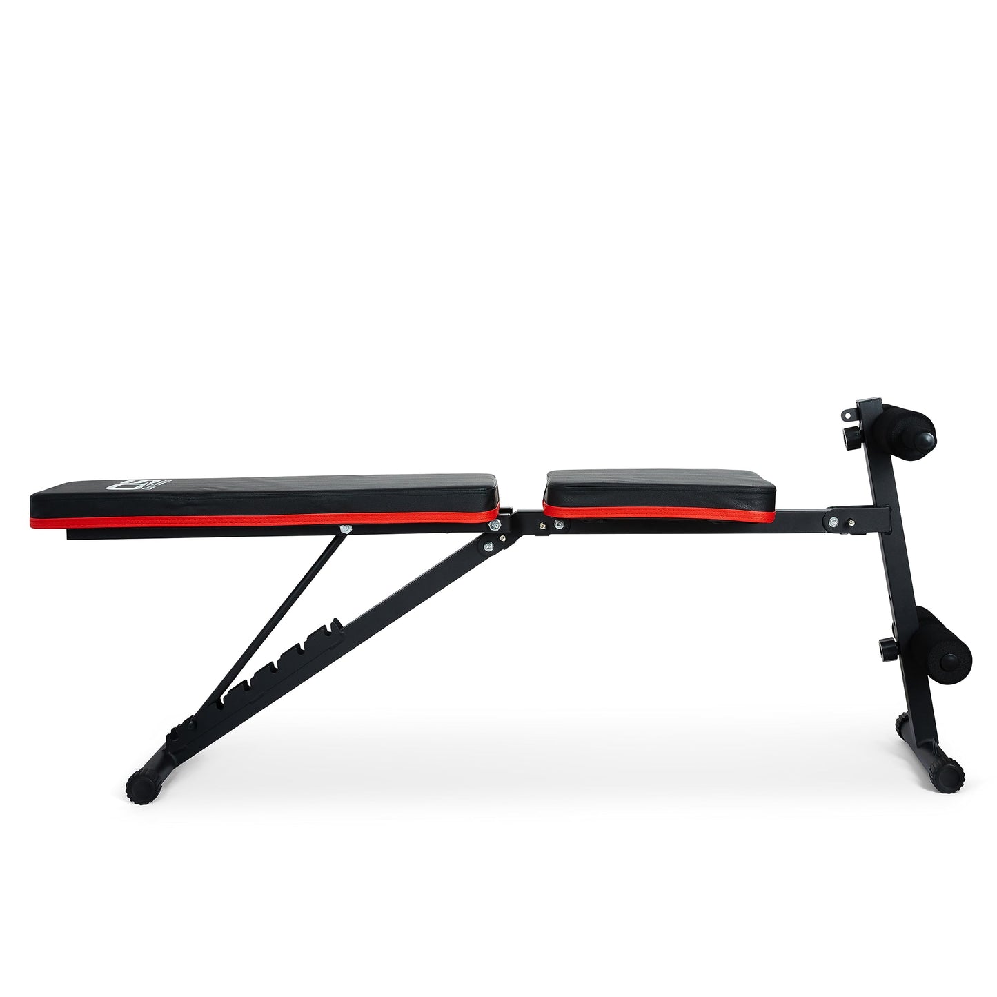 Adjustable Weight Bench - Utility Incline Decline Flat Foldable Bench Press sit up for Full Body Workout Home Exercise Gym Equipment – 7 Adjustable Positions & 2 Training Straps