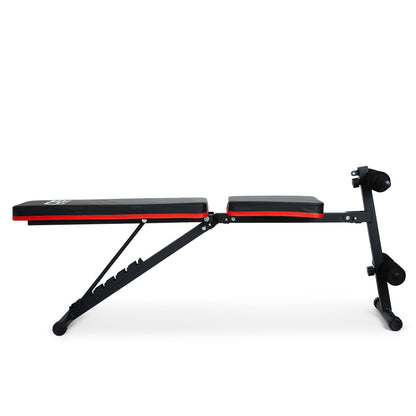 Adjustable Weight Bench - Utility Incline Decline Flat Foldable Bench Press sit up for Full Body Workout Home Exercise Gym Equipment – 7 Adjustable Positions & 2 Training Straps