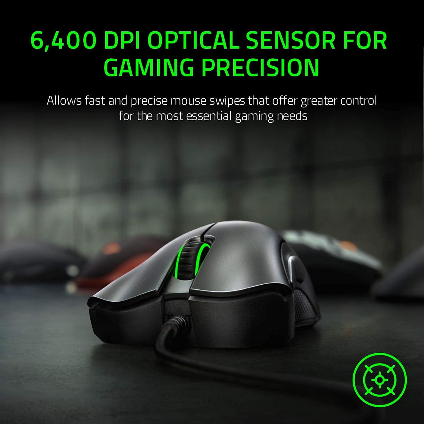 - Razer DeathAdder Essential Gaming Mouse | 6400 DPI Optical Sensor | 5 Programmable Buttons | Classic Black -