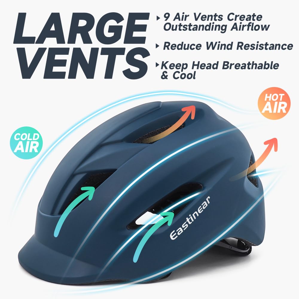 - EASTINEAR Adults Bike Helmet | LED Taillight Cycle Helmet -