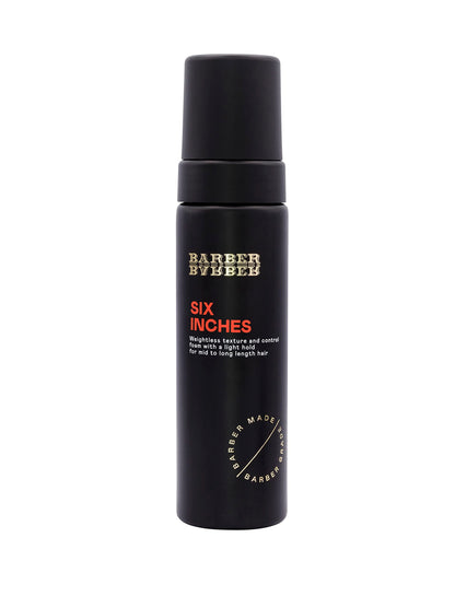 - Six Inches | Weightless Texture Foam | Medium Hold | Long Lasting -