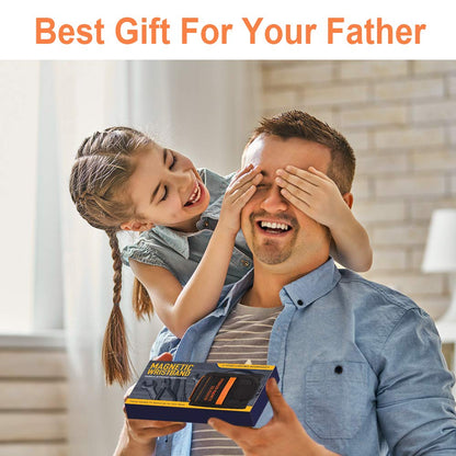 Dad Gifts for Fathers Day Gift - Magnetic Wristbands DIY Tools Gifts for Men Cool Gadgets, Father's Day Gifts for Dad Husband Hand Tools Gifts for Him, 2024 Birthday Fathers Day Presents for Dad