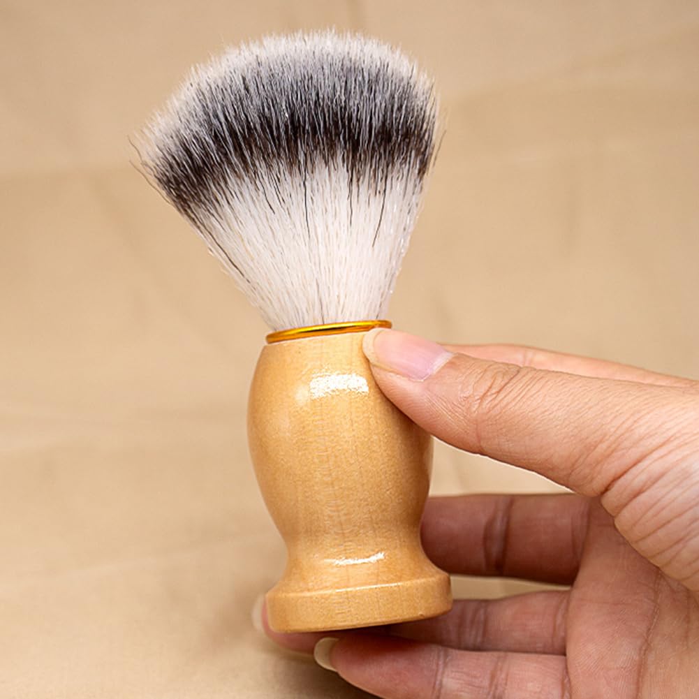 - Redwestmelon Shaving Brush | Shaving Brush with Elegant Wooden Handle -