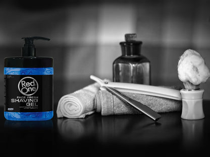 - Redone Shaving Gel Face Fresh 1000 ml | Shaving Gel Transparent Men | No Foam -