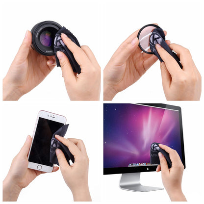 Camkix Lens and Screen Cleaning Kit - 2x cleaning spray, 2x microfiber cloth - Perfect to clean the lens of your DSLR or camera - Also great for your smartphone, tablet, notebook, etc.