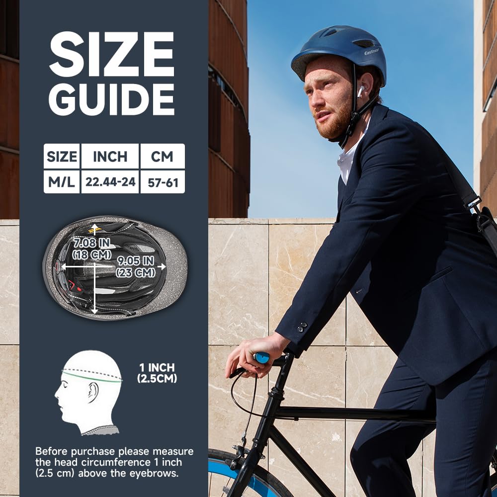 - EASTINEAR Adults Bike Helmet | LED Taillight Cycle Helmet -