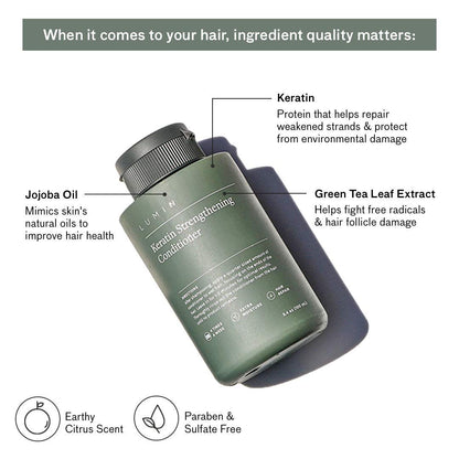 - Men’s Keratin Strengthening Conditioner (2-Pack) | Formulated with Jojoba Oil to Improve Hair and Scalp Health -