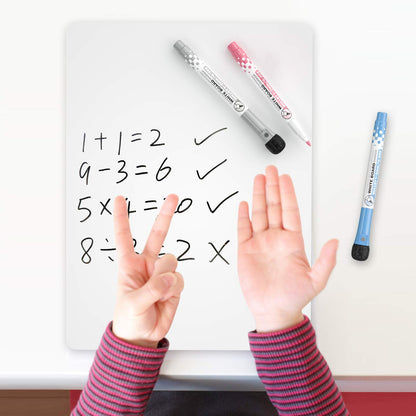 - Nicpro Dry Erase Mini Whiteboard | A4 | 22 x 30 cm Double Sided Lapboard -