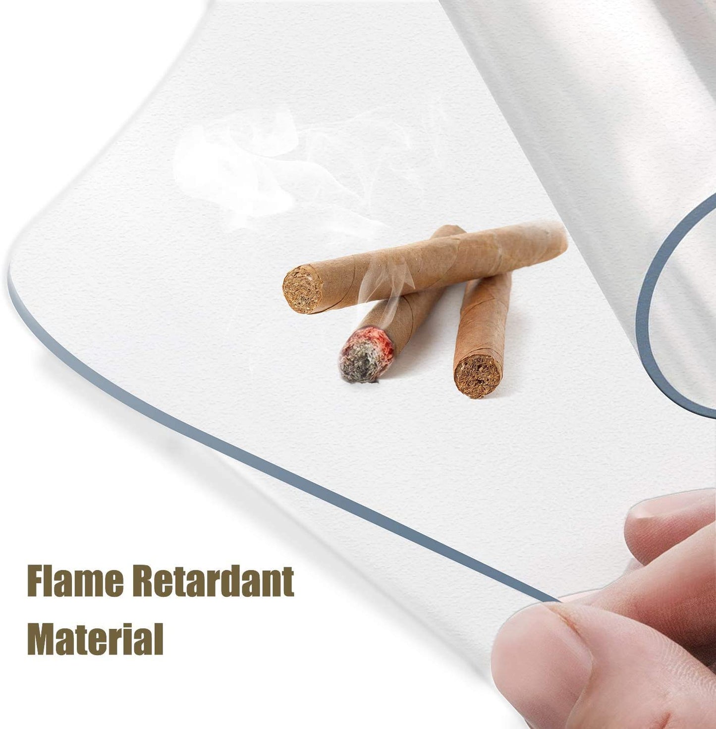 - Kuyal Clear Chair Mat | Hard Floor Use | 90x120cm | Transparent Office Floor Protector -