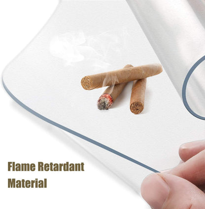 - Kuyal Clear Chair Mat | Hard Floor Use | 90x120cm | Transparent Office Floor Protector -