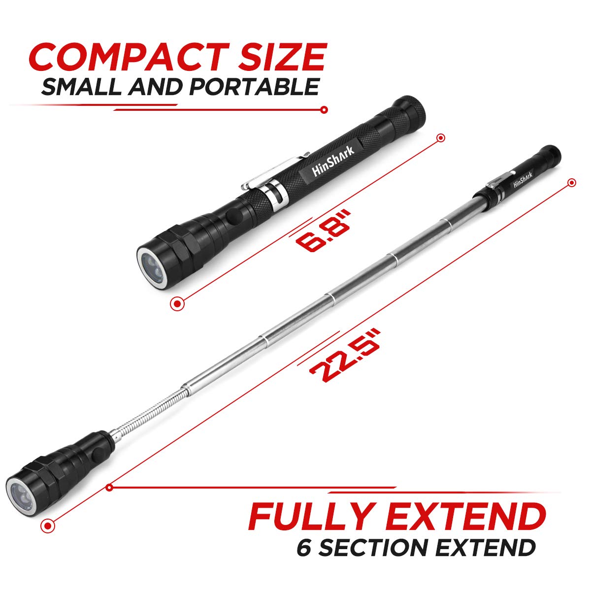 - Hinshark Gifts for Men | LED Magnetic Tool -