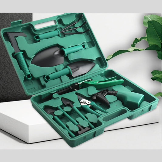 - DR GARDEN Garden Tools Set | Gardening Kit (10pcs) | Hand Tools for Gardener -