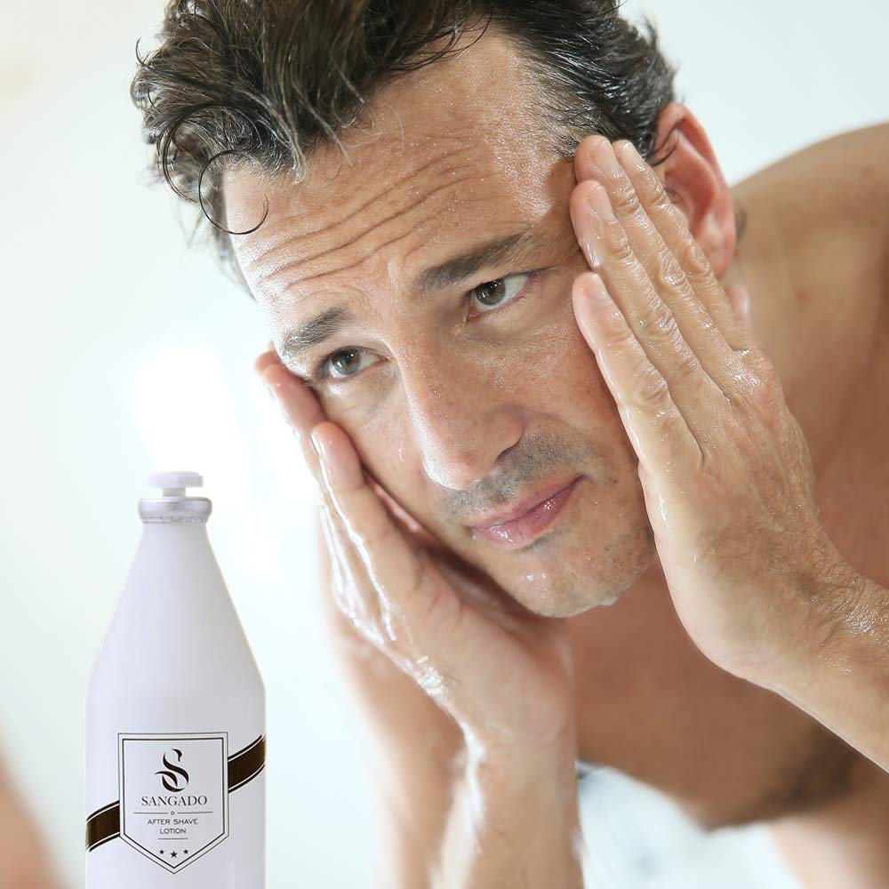 - SANGADO Invincible Aftershave Lotion for Men | Moisturizing | Refreshing -