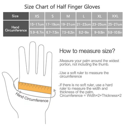 - ROTTO Cycling Gloves | Fingerless Bike Gloves | Mountain Bike | Road Bike | Padded Gel -