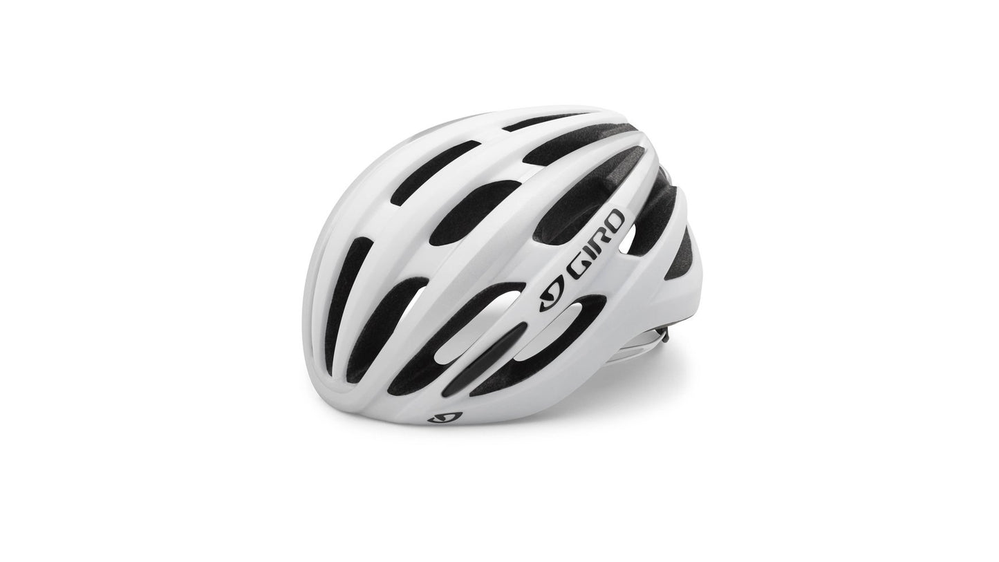 - Giro Unisex Foray Road Cycling Helmet | Matt White/Silver -