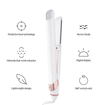 CLOUD NINE The Original Iron Pro Hair Straightener | Variable Temperature Control 100°C to 200°C | Ceramic Floating Plates | Quick Heat Technology | Designed for Everyday Straightening
