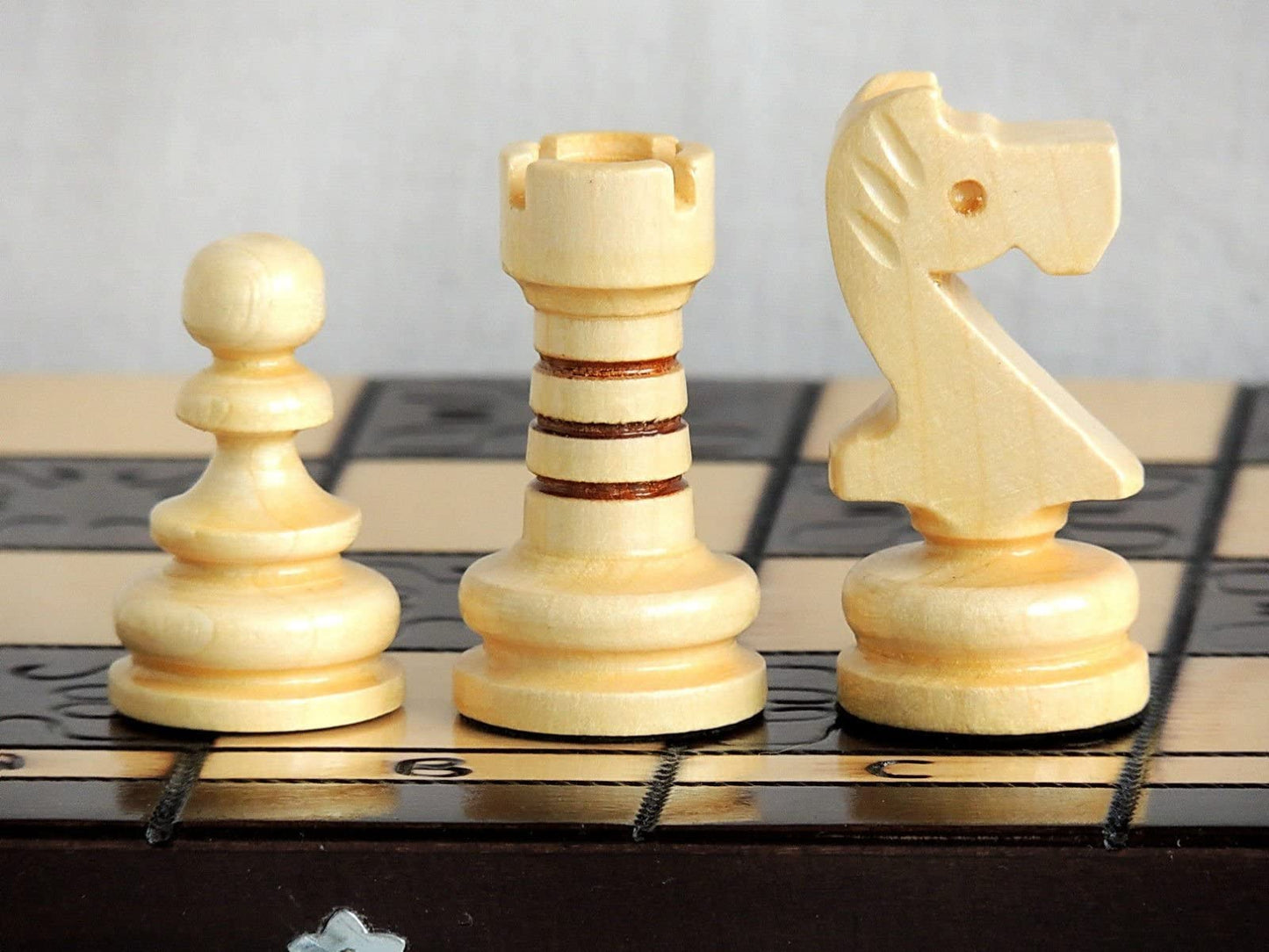 - Stunning PEARL XL Large Wooden Chess Set | 42cm / 16in -