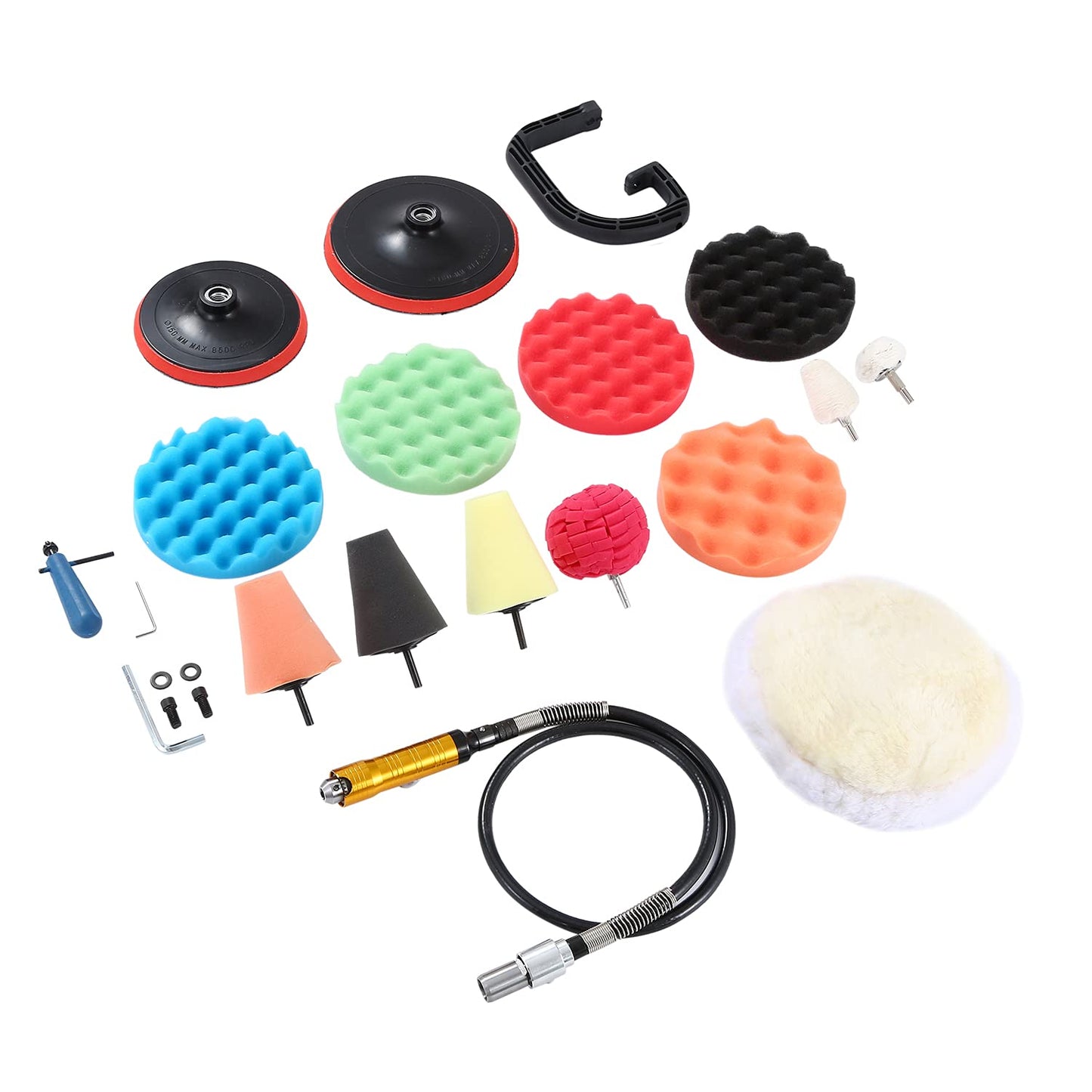 - KATSU Electric Car Polisher | 1200W | 50mm 180mm Electric Buffer Polishing Waxing Machine -