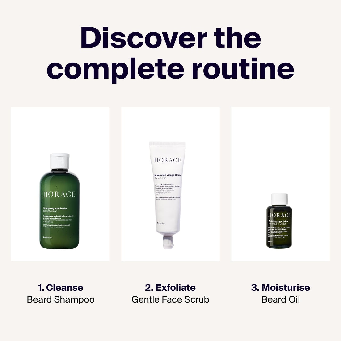 - HORACE Beard Shampoo for Men | Sulphate-free Wash with Castor Oil | Gentle Beard Care for All Skin Types -