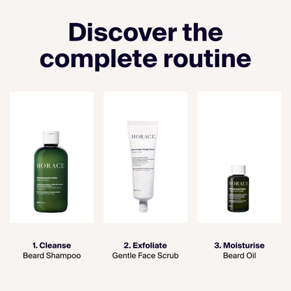- HORACE Beard Shampoo for Men | Sulphate-free Wash with Castor Oil | Gentle Beard Care for All Skin Types -