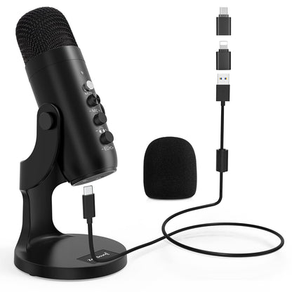 - zealsound USB Microphone, PC Phone Podcast Mic, Condenser Gaming microphones for PS4&5