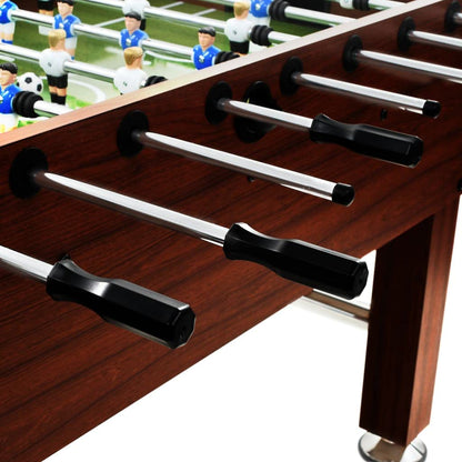 - vidaXL Football Table 60 kg Steel Brown 22 Players Table Game -