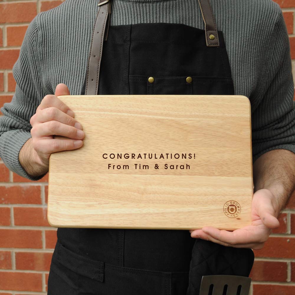 - eBuyGB King of The Grill Rectangle Chopping Board | Personalised Cutting Board | Meat Serving Board -
