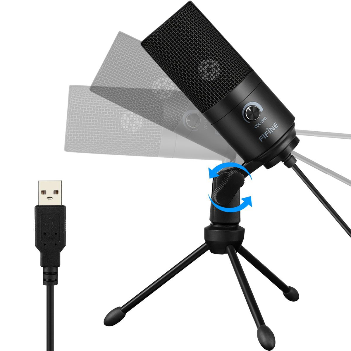 - FIFINE USB Microphone | Metal Condenser Recording Microphone -