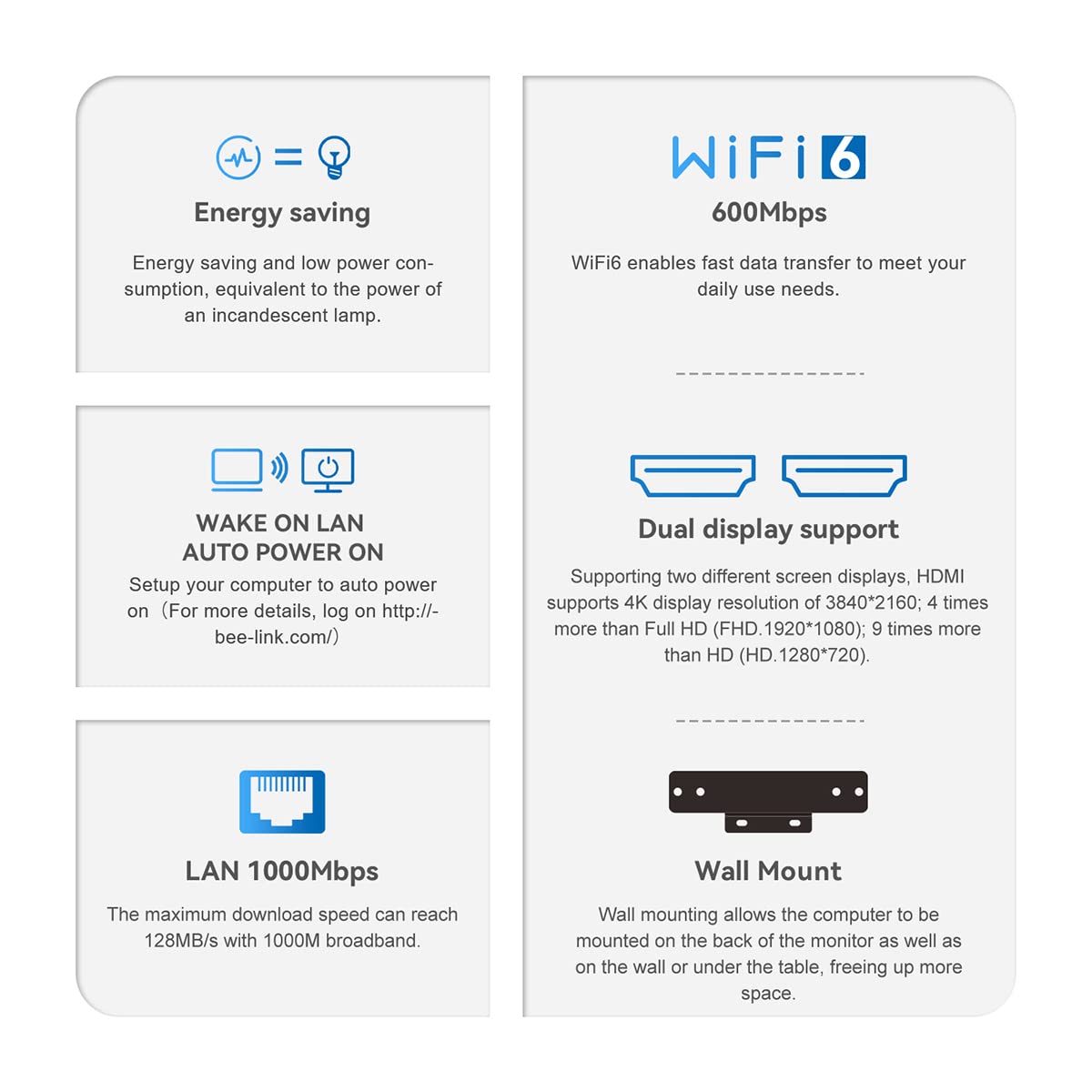 Beelink 12th Gen Intel Alder Lake-N100 Processor (up to 3.40GHz) Wi-11 Pro Mini Computer, MINI-S12 Pro Mini PC, 16GB RAM 500GB SSD Business Mini Desktop PC, HDMI/WiFi 6/BT5.2/WOL/Auto Power On