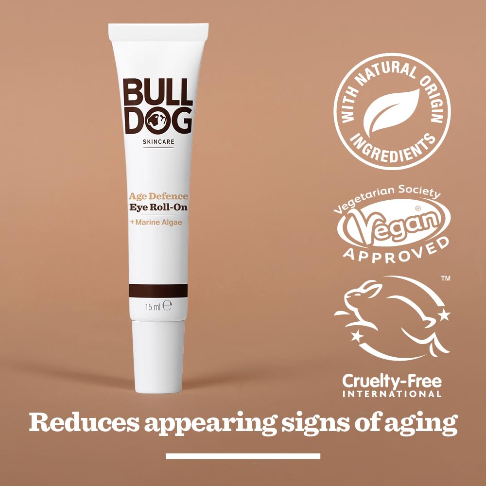 BULLDOG SKINCARE - Age Defence Eye Roll-On For Men Reduces lines and Wrinkles 50 ml