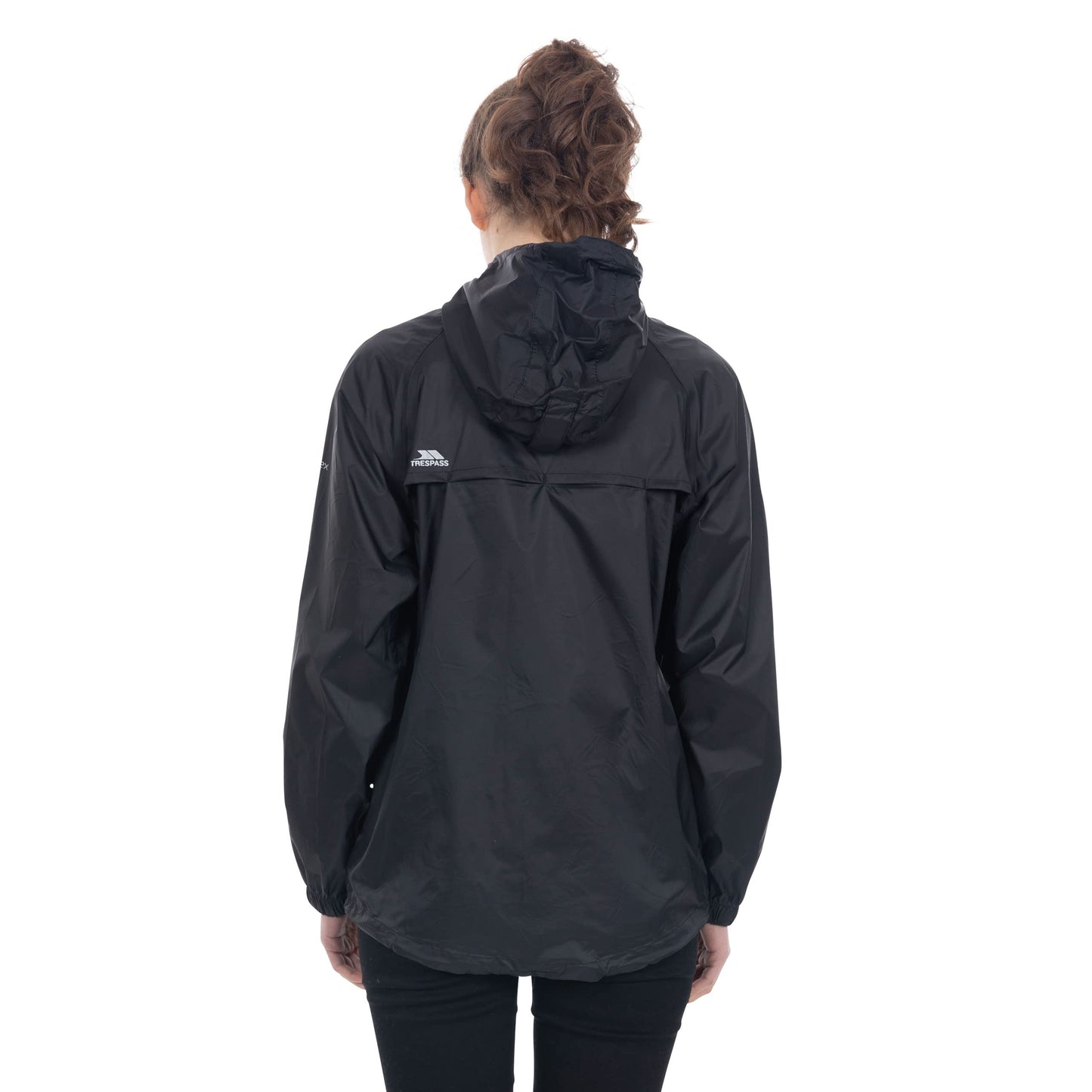 - Trespass Qikpac Jacket | Black | Compact Packaway Waterproof Jacket -