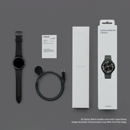 - Samsung Galaxy Watch6 Classic Smart Watch | Fitness Tracker | Bluetooth | 43mm | Black -