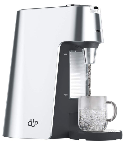 Breville HotCup Hot Water Dispenser | 3 kW Fast Boil | Variable Dispense and Height Adjust | 2 L | Silver [VKT111]