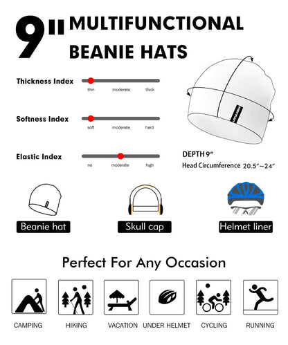 - EMPIRELION 9" Multifunctional Lightweight Beanies Hats -