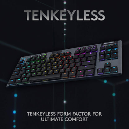 - Logitech G915 LIGHTSPEED TKL Tenkeyless Wireless Mechanical Gaming Keyboard -