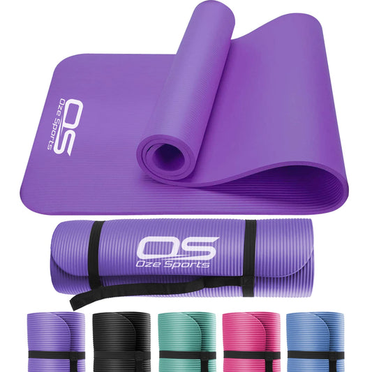 - OZE SPORTS Yoga Mat | Fitness Foam Mat | Extra Thick Non-Slip -