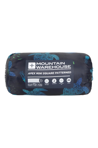 - Mountain Warehouse Apex Mini Square Patterned Sleeping Bag | 2 Season -