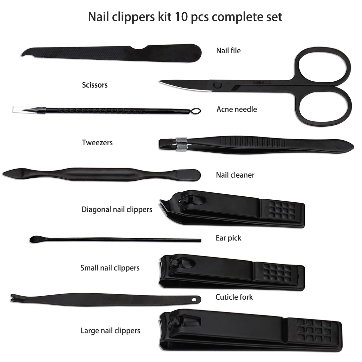 - Manicure Set Nail Clippers Kit | Professional Stainless Steel Nail Care Tools -