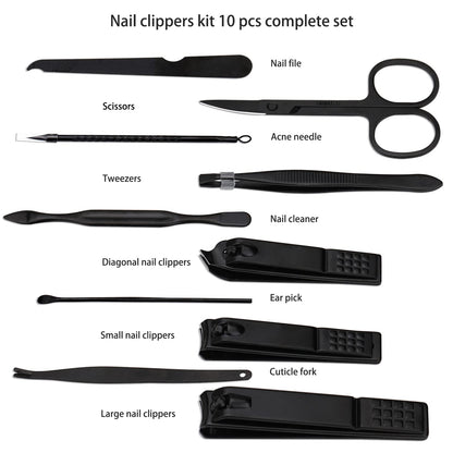 - Manicure Set Nail Clippers Kit | Professional Stainless Steel Nail Care Tools -