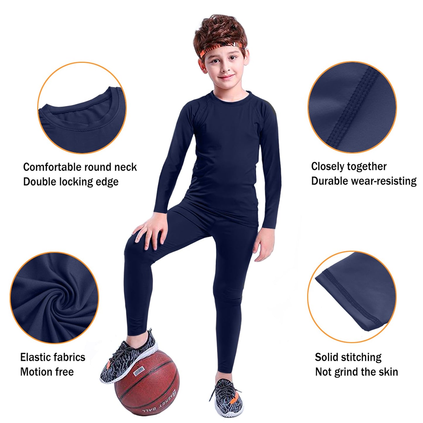 - HOPLYNN Kids Long Johns Leggings & Top Baselayers -